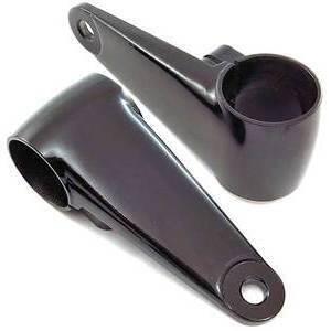 Supporto faro laterale British nero