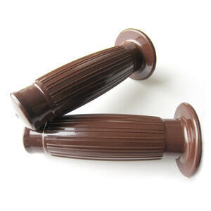 Coppia manopole Old Style 22mm marrone