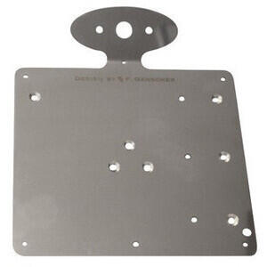 Base de matrícula motocicletas modernas soporte de piloto trasero inox
