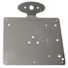 Base targa moto moderne inox con supporto fanalino Cat-Eye