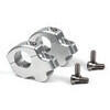 Coppia riser LSL arretrati 16/25mm manubrio 22mm grigio