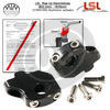 Coppia riser LSL arretrati 16/25mm manubrio 22mm nero - Foto 3
