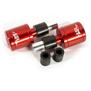 Coppia contrappesi antivibranti LSL cilindrici rosso candy