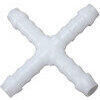 Fuel hose joint X 6mm plastic