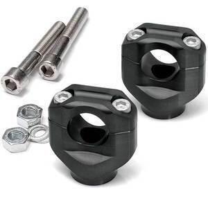 Coppia riser LSL 38mm manubrio 22mm nero