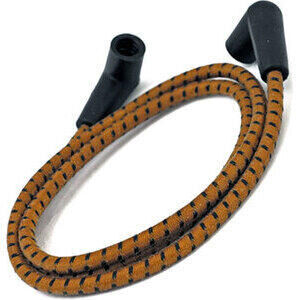Cavo candela 7mm sterlingato marrone/nero