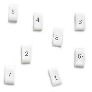 Numeri cavi candela 7-8mm bianco termorestringenti kit 8pz