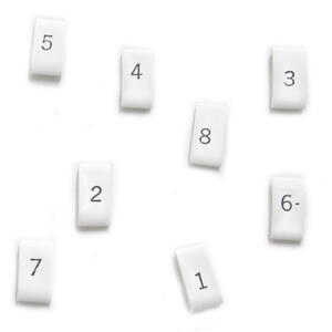 Numeri cavi candela 7-8mm bianco termorestringenti kit 8pz
