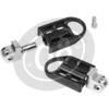 Pedalino poggiapiedi per Harley-Davidson BiltWell Mushman guidatore/passeggero nero coppia - Foto 3