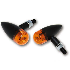 Coppia frecce alogene Bullet mini nero