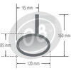 Specchietto retrovisore bar-end Highsider Oval Evo nero - Foto 3