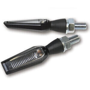 Coppia frecce led Highsider Blade nero opaco fumè