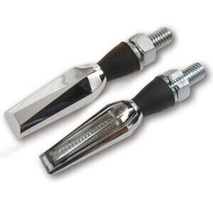 Coppia frecce led Highsider Blade cromo