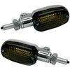 Intermitentes halógenos K&S Combo de luces de posición ovaladas cromo ahumadas par
