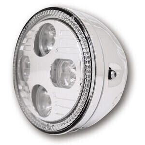Faro anteriore 5.3/4\'\' Highsider Cafe Racer full led cromo