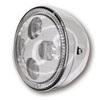 Faro anteriore 5.3/4'' Highsider Cafe Racer full led cromo - Foto 3