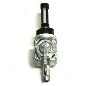 Rubinetto benzina M10x1 uscita bassa 6mm filtro corto