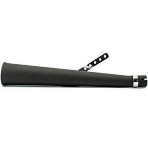 Finale di scarico Megaphone Type1 lungo curvo nero destro