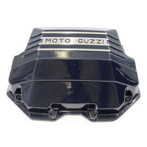 Coperchio distribuzione per Moto Guzzi Serie Grossa Teste Quadre blu