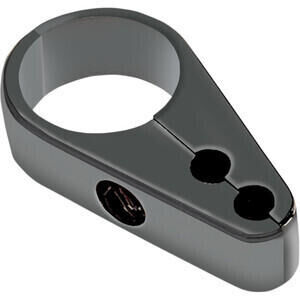 Abrazadera cable acelerador 25mm doble negro