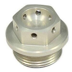 Engine oil bolt M22x1.5 alloy grey