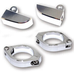Coppia fascette portafrecce Highsider 38-41mm  cromo