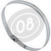 Fascette acciaio 205mm grigio set 8pz - Foto 2