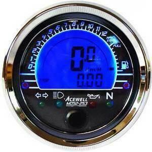 Strumento elettronico multifunzione AceWell MD52-253 corpo nero ghiera cromo