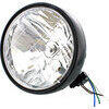 Faro anteriore 6.5'' Classic alogeno attacco basso nero opaco lente liscia - Foto 2