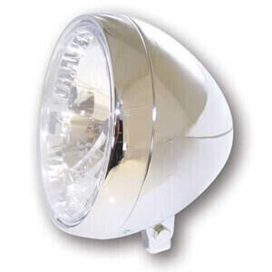 Faro anteriore 6.5\'\' Classic alogeno attacco basso cromo lente liscia