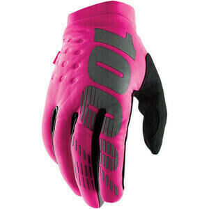 Guanti moto 100% Brisker rosa/nero