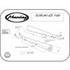 Finale di scarico per Suzuki GS 750 Marving Marvi cromo coppia - Foto 2