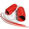 Soffietto forcella moto 39-59mm rosso coppia - Foto 3