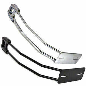 Universal license plate holder wheel mounting