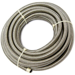 Fuel hose universal braided stainless