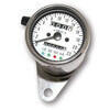 Contachilometri meccanico Classic K=1.4 con spie corpo cromo fondo bianco