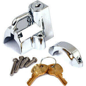 Helmet lock chrome