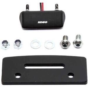 Luce targa led Koso Mini con staffa nero