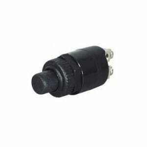 Pulsante a vite 18mm nero