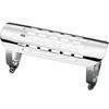 Exhaust pipe heat shield 185x45mm chrome complete