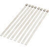 Fascette acciaio 355mm grigio set 8pz