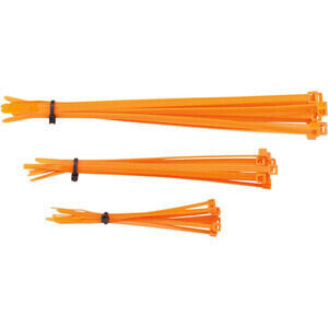 Fascette plastica kit 30pz arancione