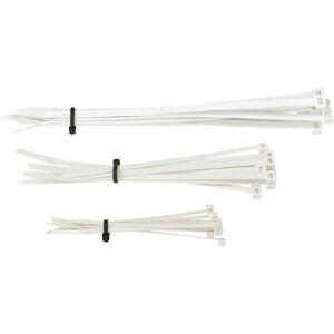 Fascette plastica grigio kit 30pz bianco