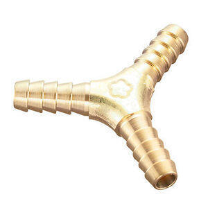 Sdoppiatore tubo benzina Y 8mm ottone