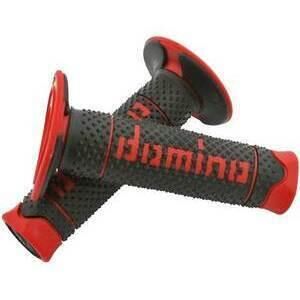 Coppia manopole Tommaselli Off Road DSH 22mm nero/rosso