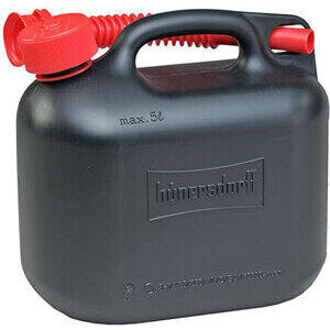 Tanica benzina 5lt plastica nero