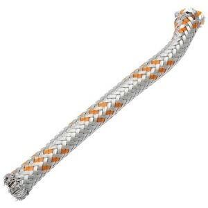 Tubo benzina 8x13mm rivestito acciaio grigio/arancione