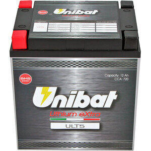 Batteria litio Li-Ion Unibat X-Racer eXtra ULT5 12V-720A, 12Ah