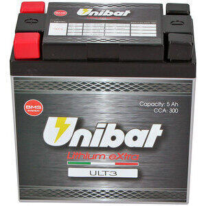 Batteria litio Li-Ion Unibat X-Racer eXtra ULT3 12V-300A, 5Ah