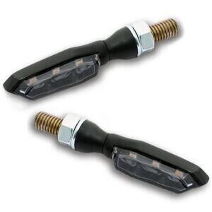 Coppia frecce led Highsider Sonic nero opaco fumè